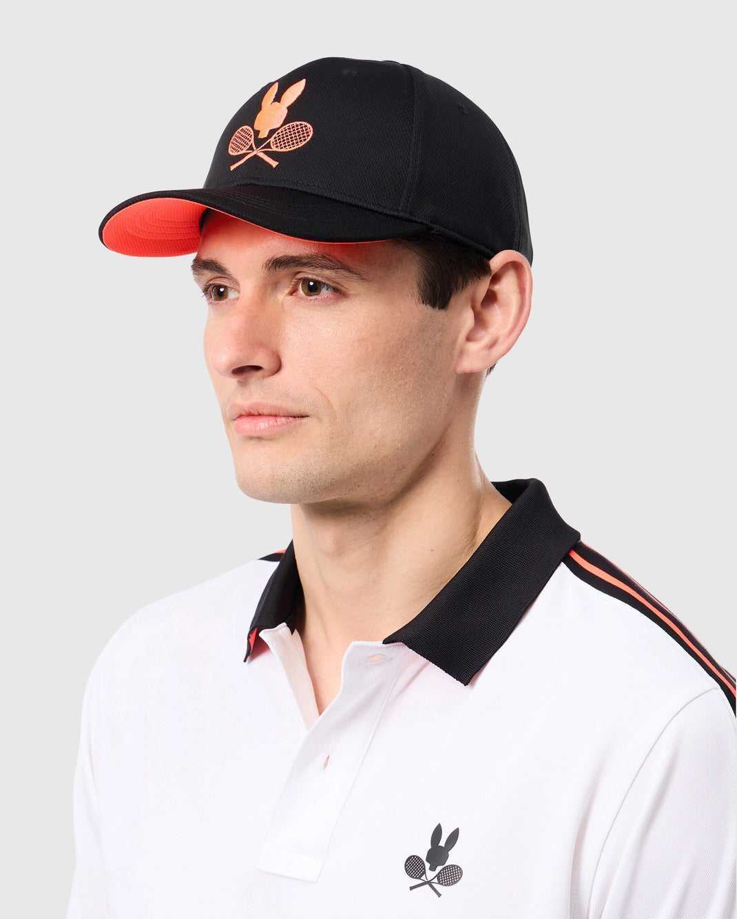 Casquettes Psycho Bunny Courtside Sport Cap Noir Homme | HPY-11580189